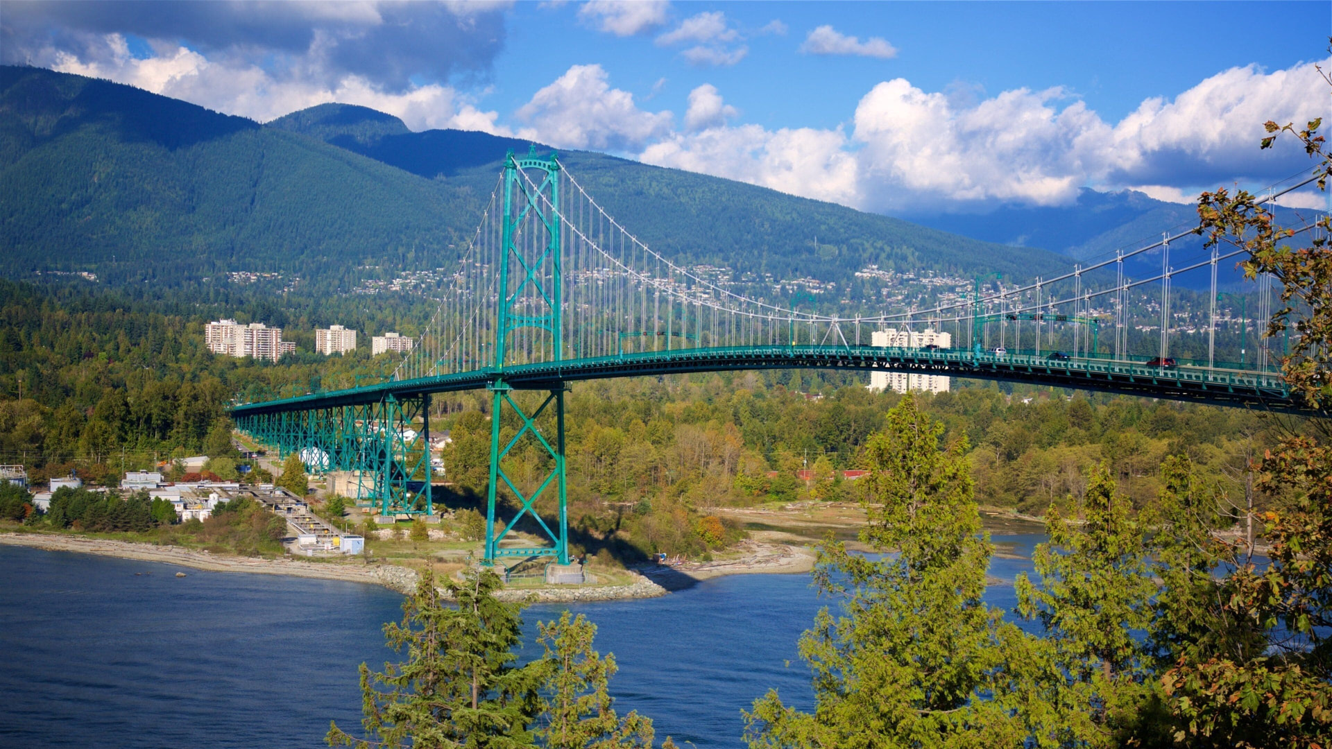 Lions Gate Bridge connecting Vancouver to the North Shore