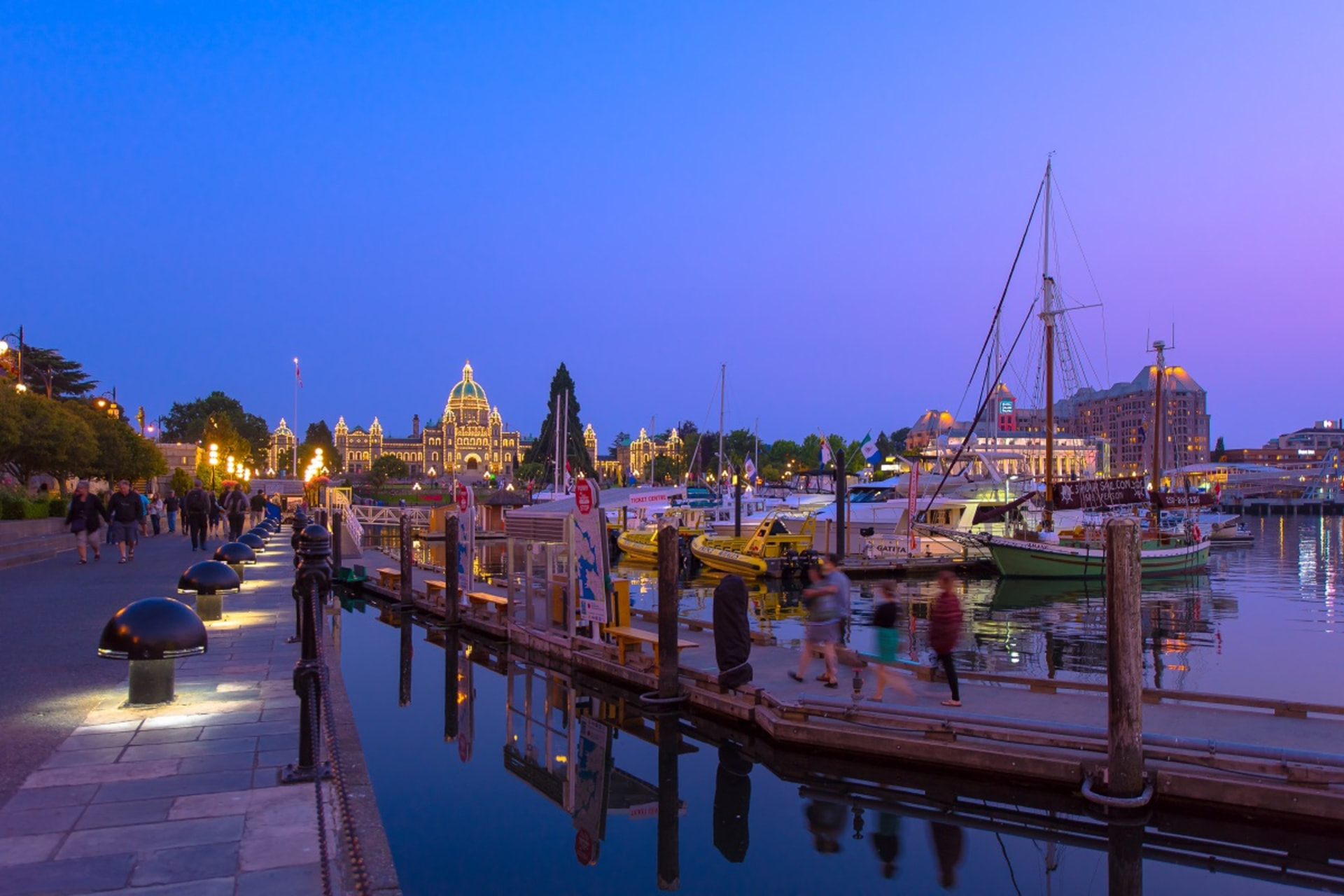Victoria's Inner Harbour, on Vancouver Island
